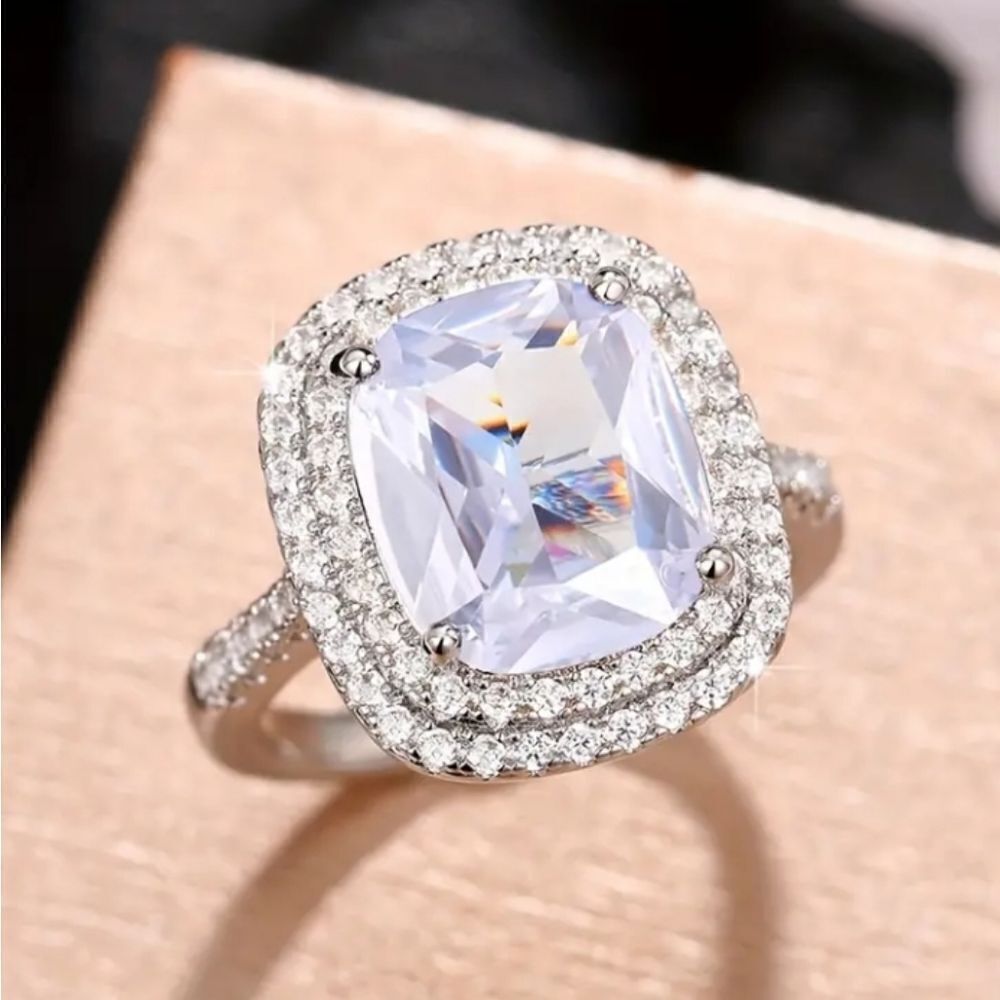 Diamond Princess Cut Ring